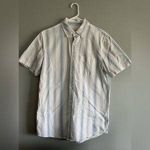American Eagle Denim Short Sleeve Button Up Shirt
